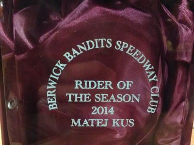 Trofej jezdce roku Berwick Bandits 2014