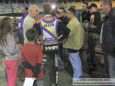 Matěj Kůs s&nbsp;fanoušky, sezona 2009