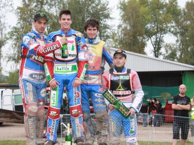 Matěj Kůs na stupních vítězů, Liberec, 2009