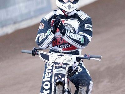 Matěj Kůs na startu, Redcar Bears – Edinburgh Monarchs, 2011