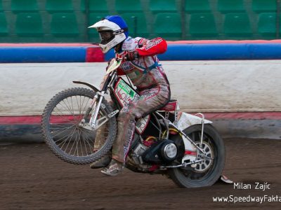 Matěj Kůs na dráze, PSK Olymp Praha – PDK Mšeno, 2013